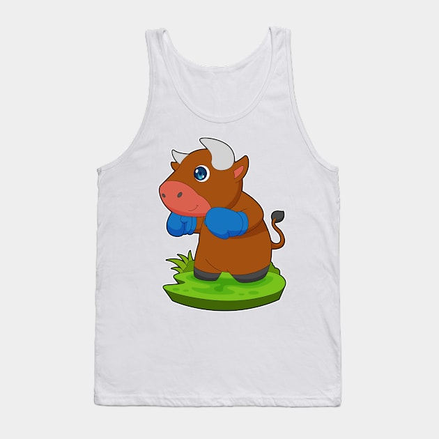 Bull Boxer Boxing gloves Boxing Tank Top by Markus Schnabel